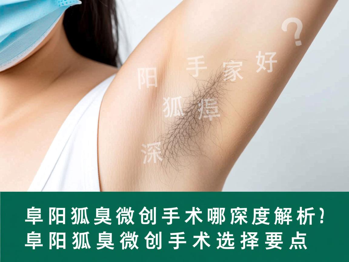 阜阳狐臭微创手术哪家好？深度解析阜阳狐臭微创手术选择要点