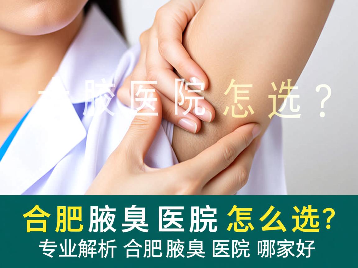 合肥腋臭医院怎么选？专业解析合肥腋臭医院哪家好