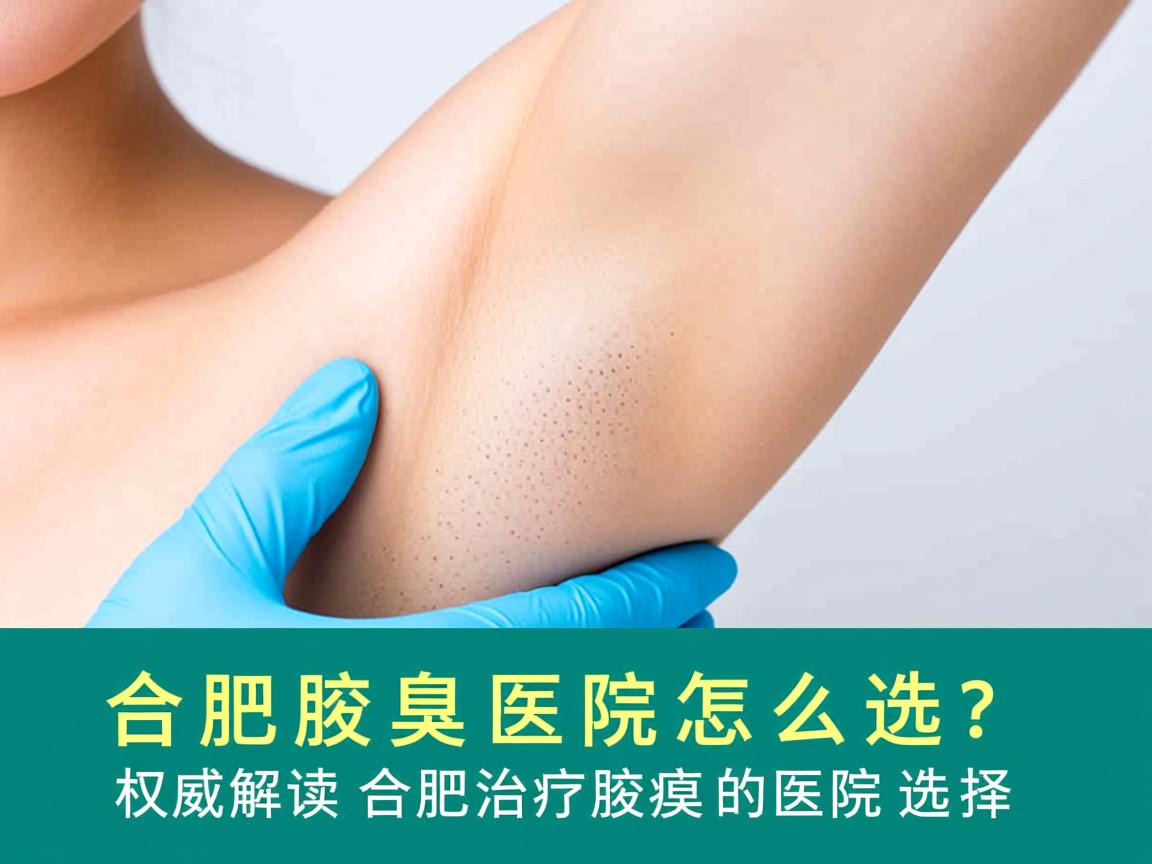 合肥腋臭医院怎么选？权威解读合肥治疗腋臭的医院选择