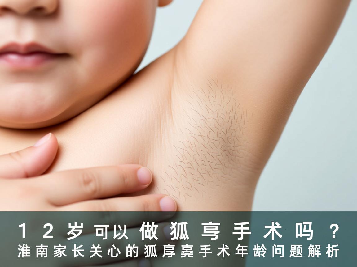 12岁可以做狐臭手术吗?淮南家长关心的狐臭手术年龄问题解析 12岁可以做狐臭手术吗?淮南家长关心的狐臭手术年龄问题解析
