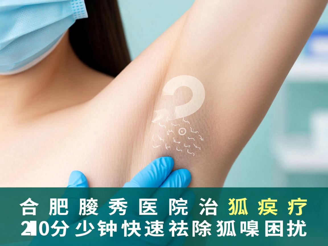 合肥腋秀医院治疗狐臭 20分钟快速祛除狐臭困扰