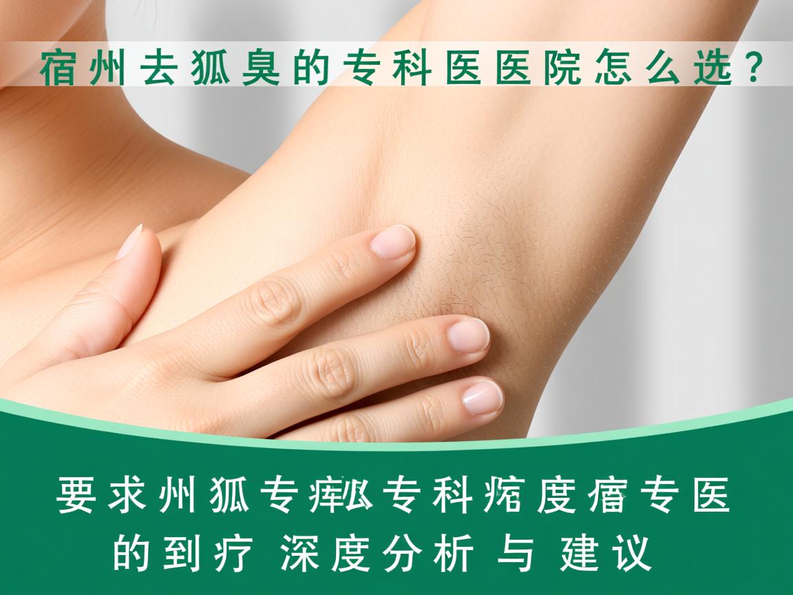 宿州去狐臭的专科医院怎么选？宿州狐臭专科的深度分析与建议