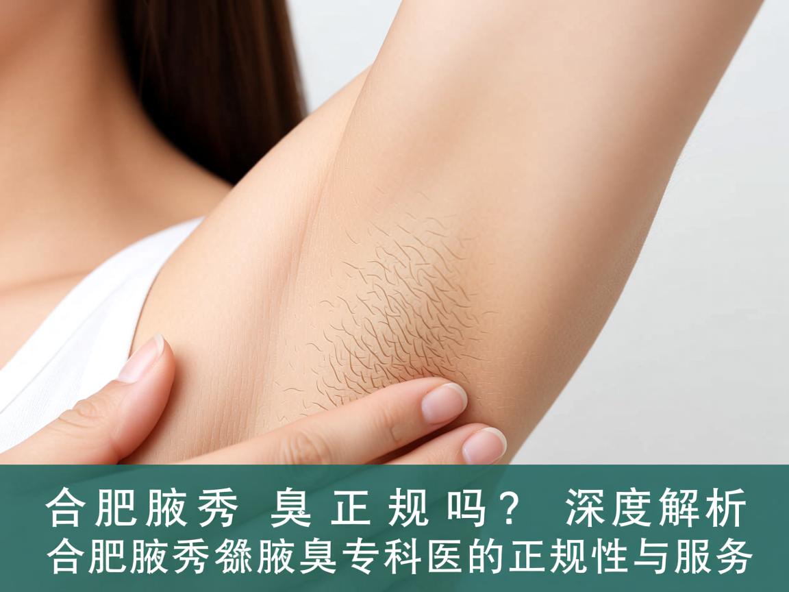 合肥腋秀腋臭正规吗？深度解析合肥腋秀腋臭专科的正规性与服务