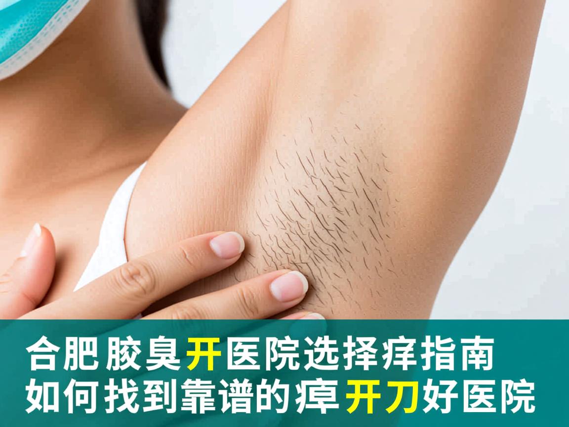 合肥腋臭开刀医院选择指南，如何找到靠谱的腋臭开刀好医院