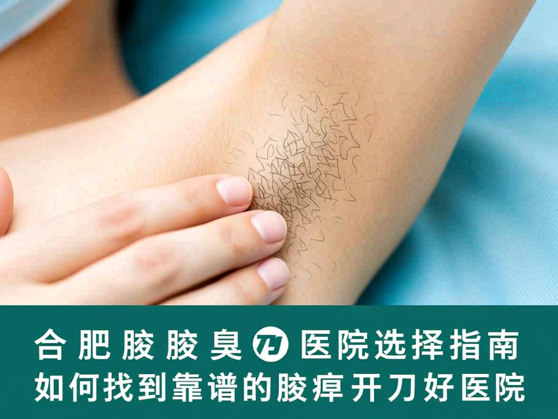 合肥腋臭开刀医院选择指南，如何找到靠谱的腋臭开刀好医院