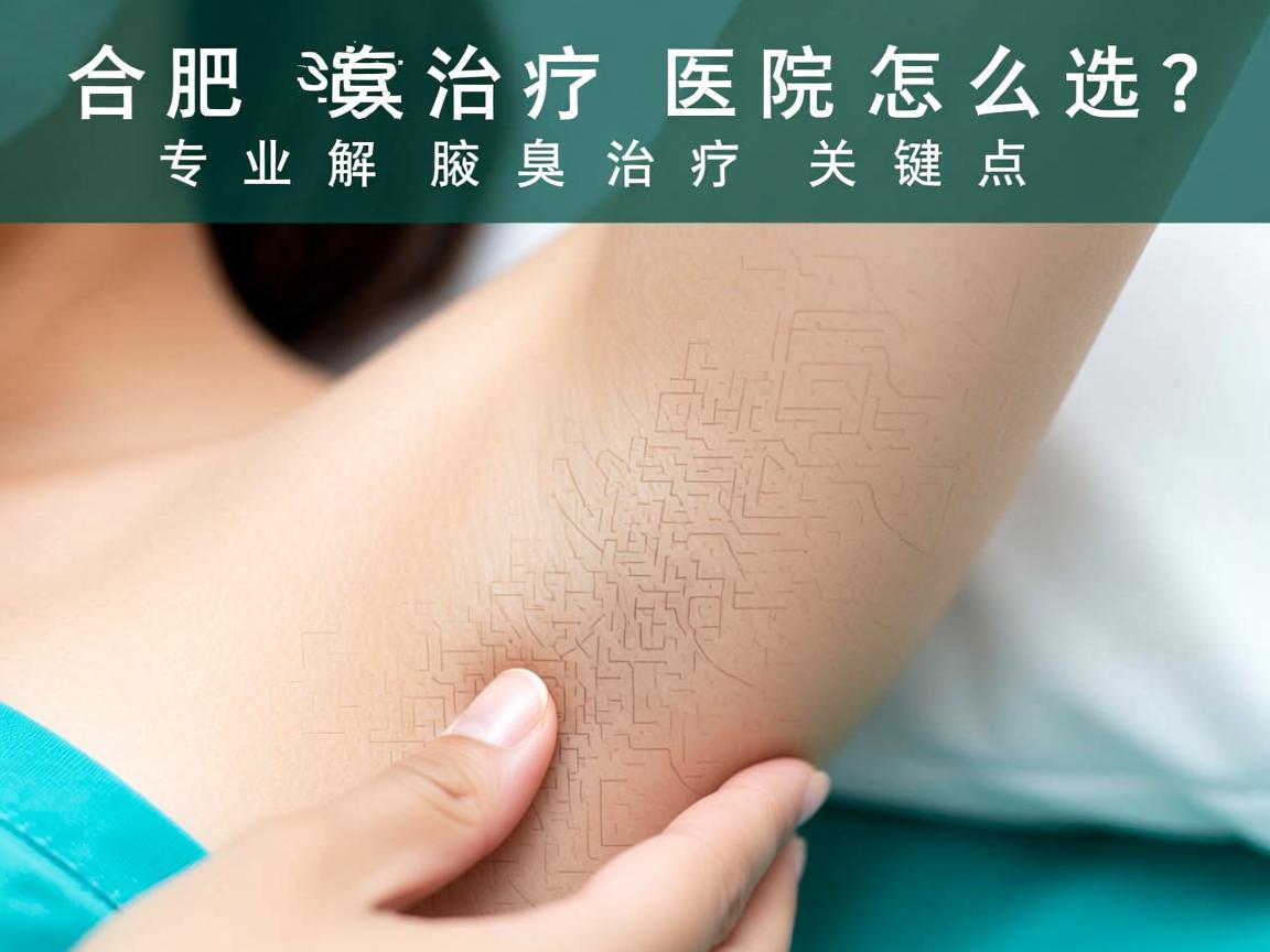合肥腋臭治疗医院怎么选？专业解析腋臭治疗的关键点
