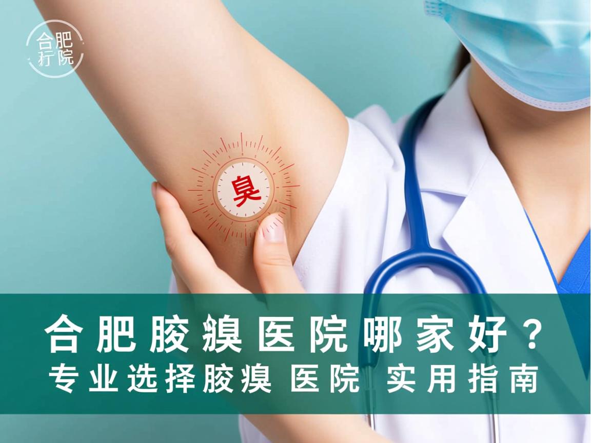 合肥腋臭医院哪家好？专业选择腋臭医院的实用指南