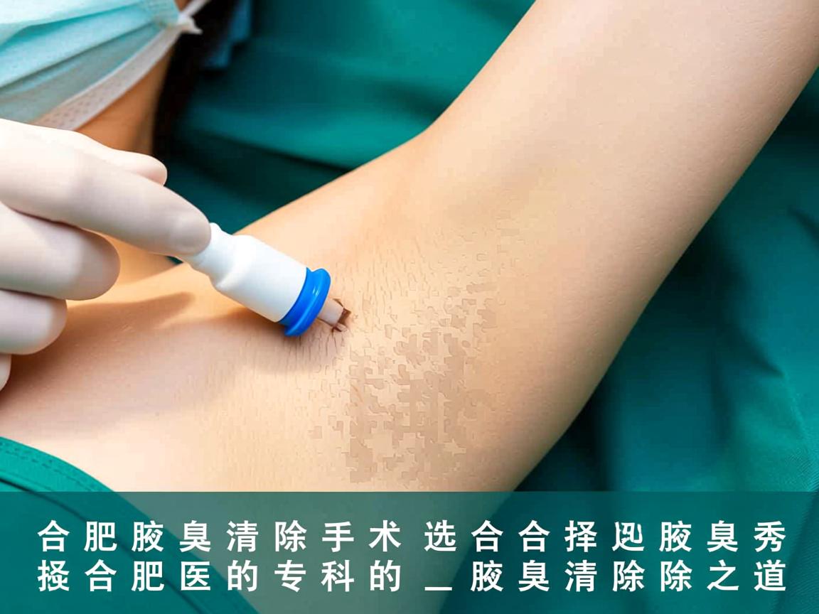 合肥腋臭清除手术，选择合肥腋秀专科的腋臭清除之道