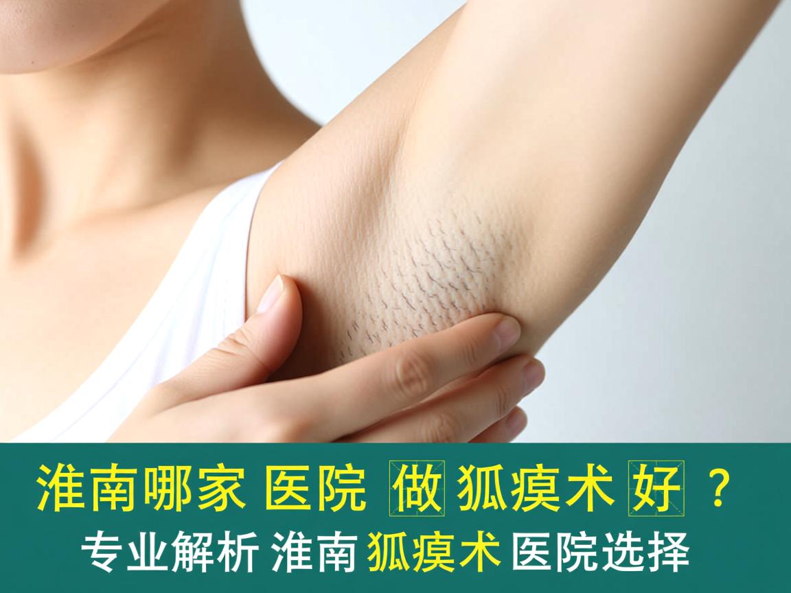 淮南哪家医院做狐臭术好？专业解析淮南狐臭术医院选择