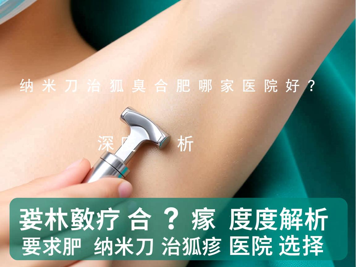 纳米刀治狐臭合肥哪家医院好？深度解析合肥纳米刀治狐臭医院选择