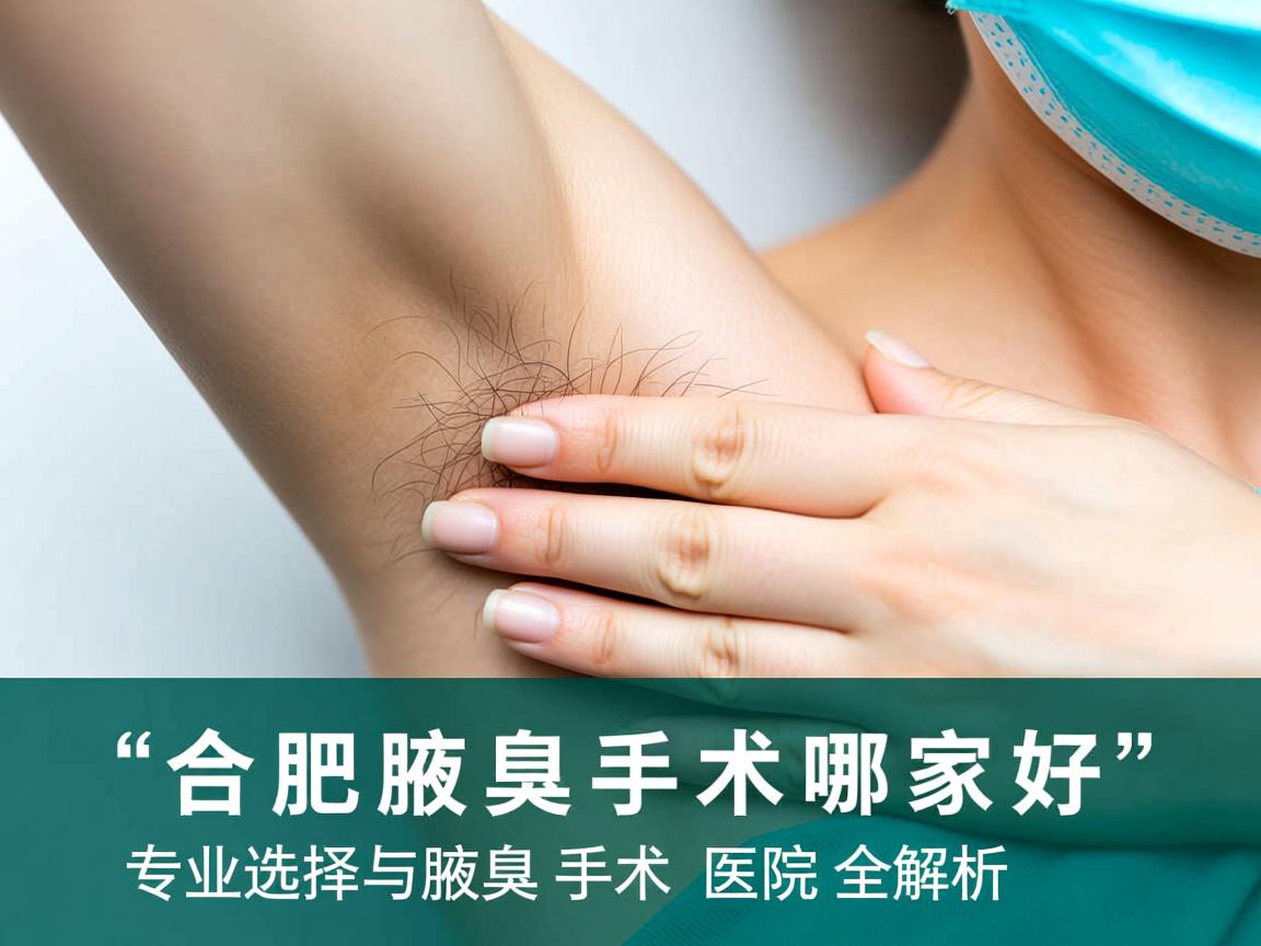 合肥腋臭手术哪家好,专业选择与腋臭手术医院全解析 合肥腋臭手术哪家好,专业选择与腋臭手术医院全解析