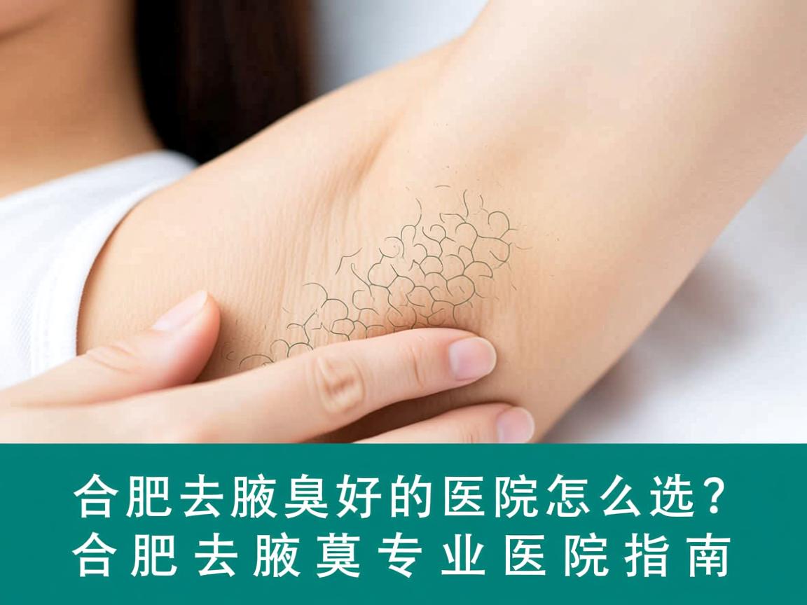 合肥去腋臭好的医院怎么选？合肥去腋臭专业医院指南