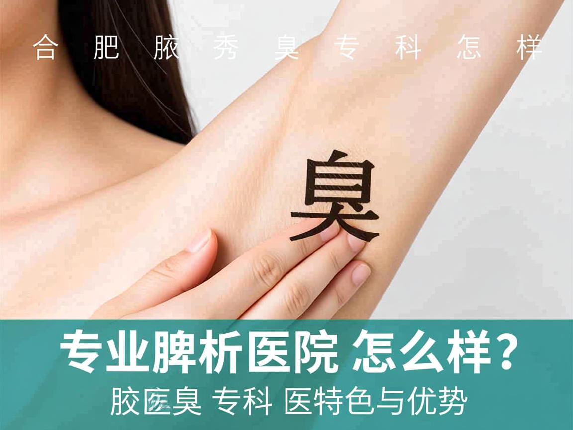 合肥腋秀腋臭专科医院怎么样？专业解析腋臭专科医院的特色与优势