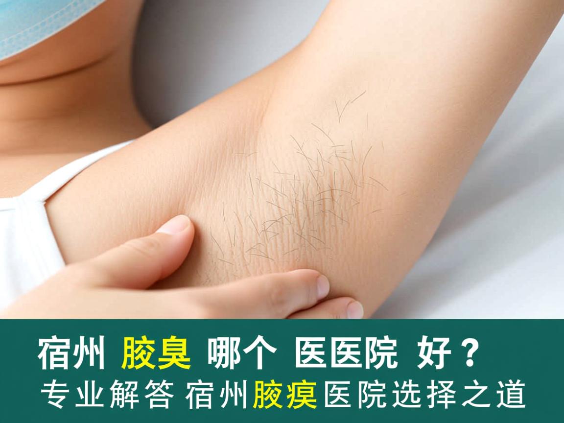 宿州腋臭哪个医院好？专业解答宿州腋臭医院选择之道