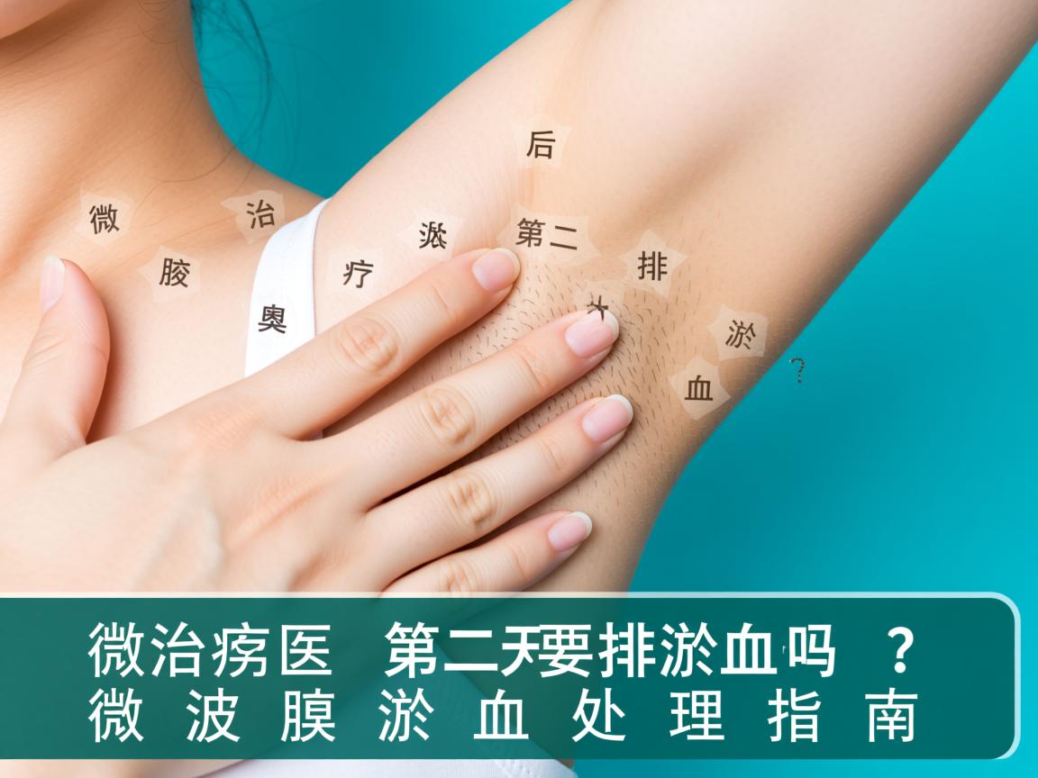 微波治疗腋臭后第二天要排淤血吗？微波治疗腋臭的淤血处理指南
