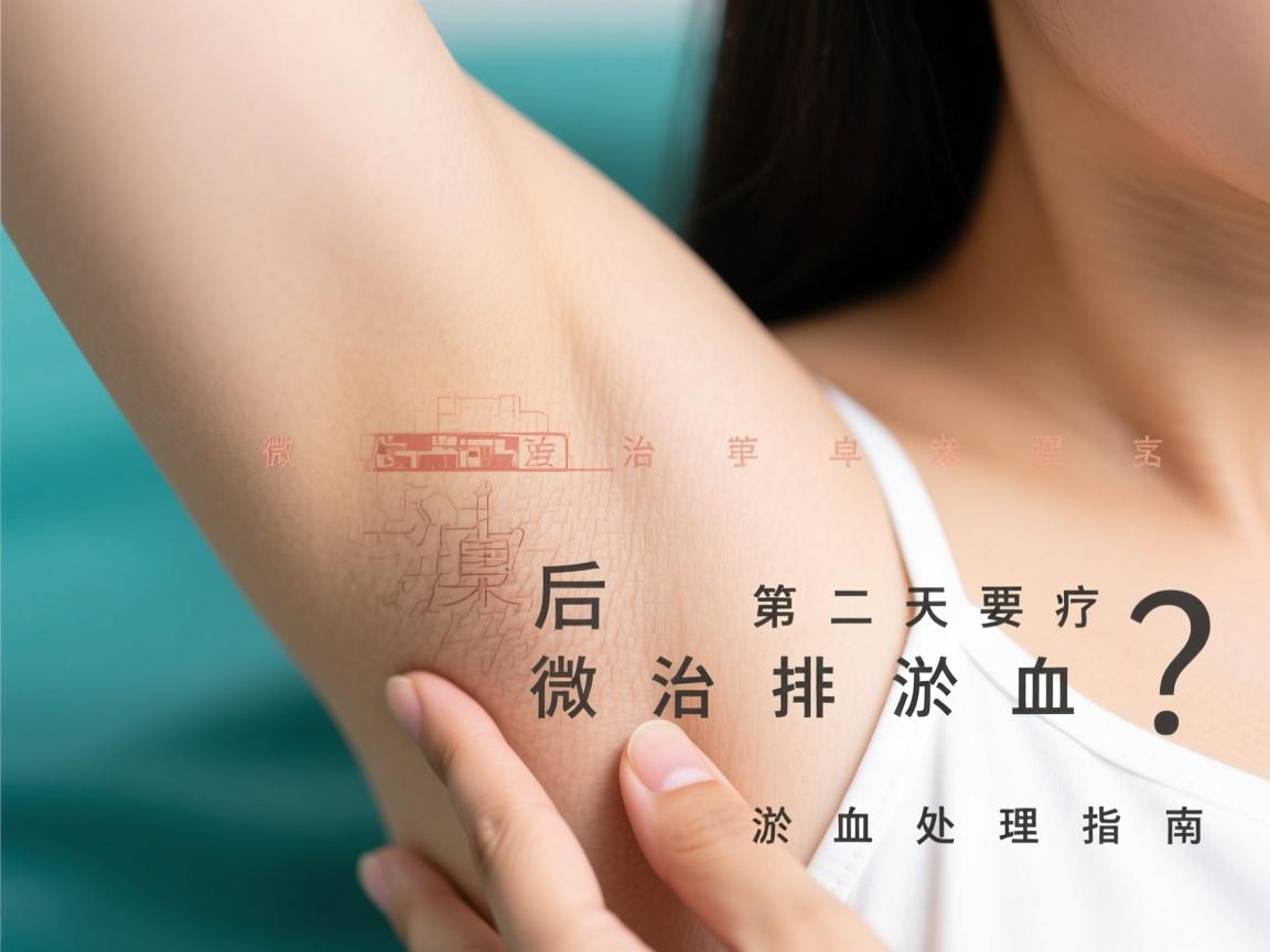 微波治疗腋臭后第二天要排淤血吗？微波治疗腋臭的淤血处理指南