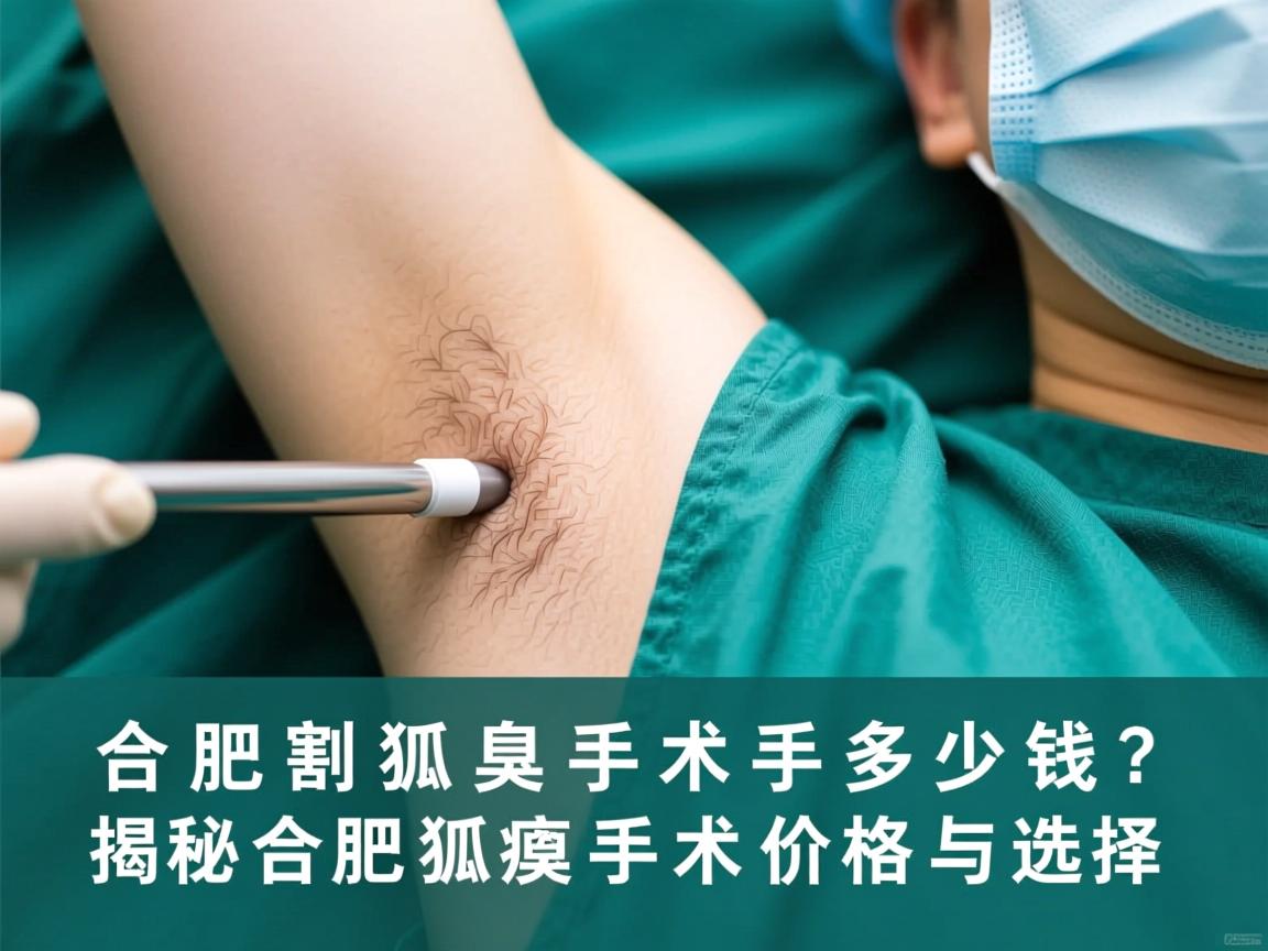 合肥割狐臭手术多少钱？揭秘合肥狐臭手术价格与选择