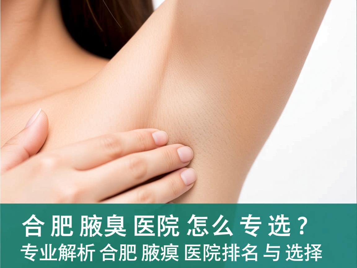 合肥腋臭医院怎么选？专业解析合肥腋臭医院排名与选择