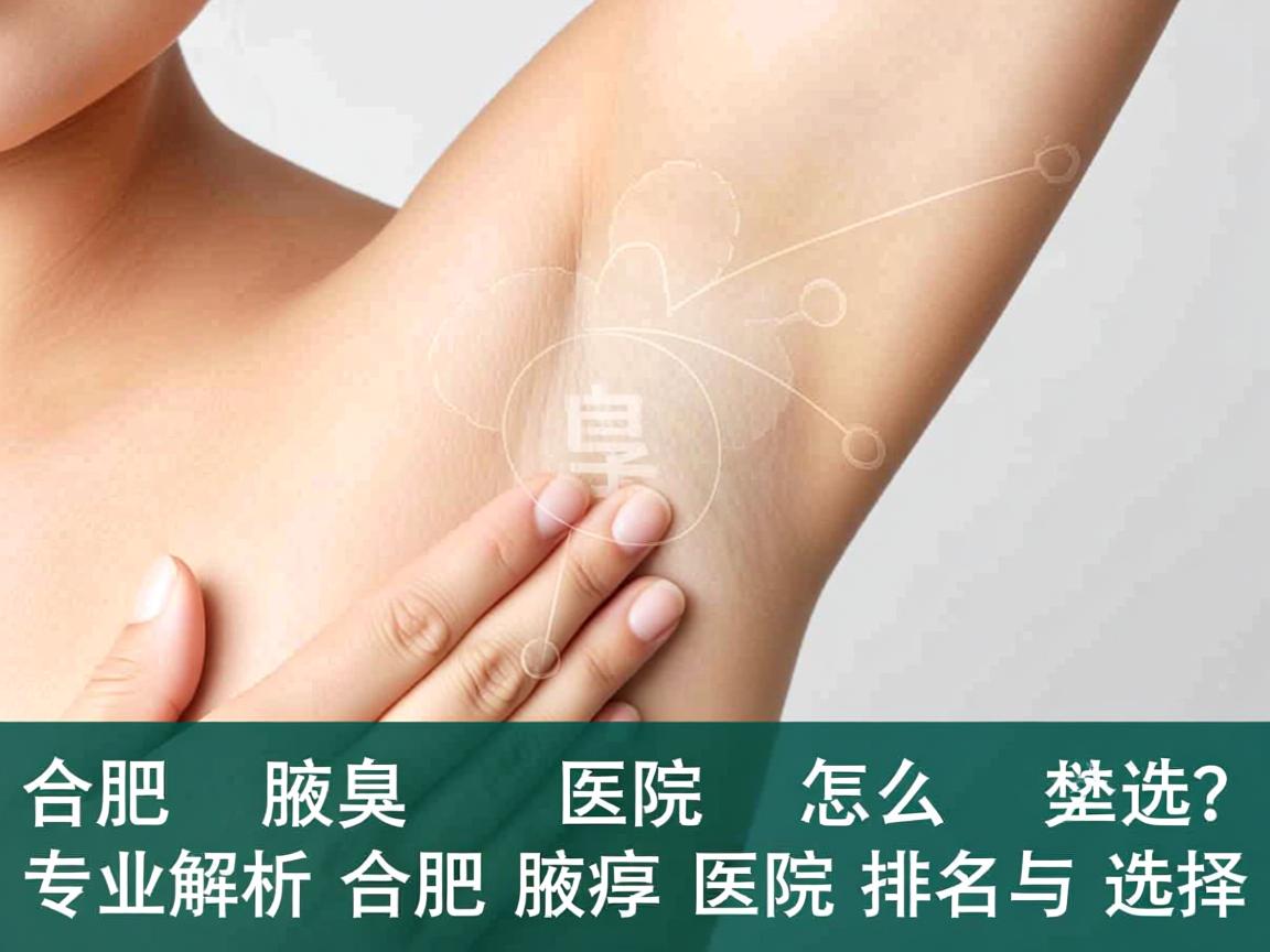 合肥腋臭医院怎么选？专业解析合肥腋臭医院排名与选择