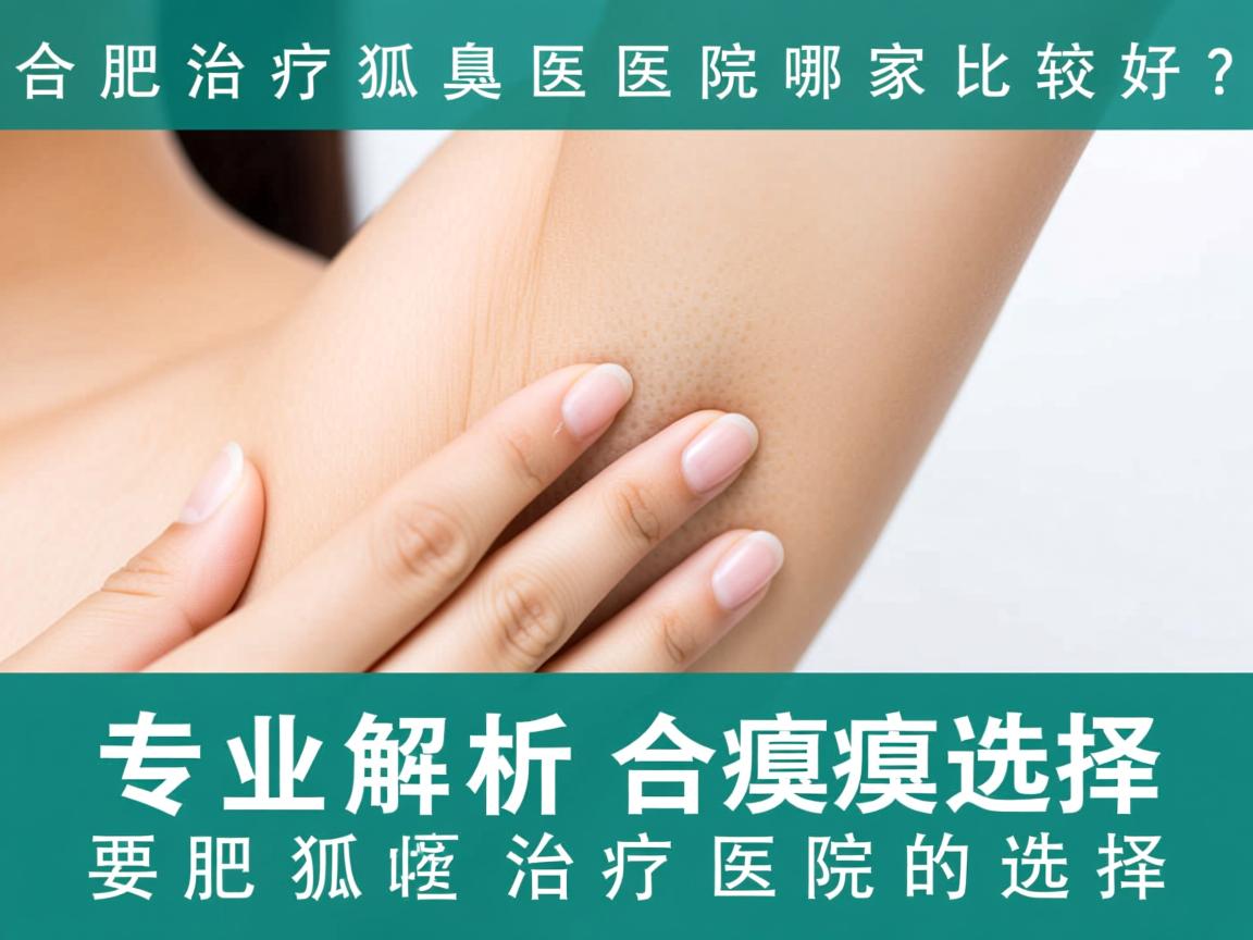合肥治疗狐臭医院哪家比较好？专业解析合肥狐臭治疗医院的选择