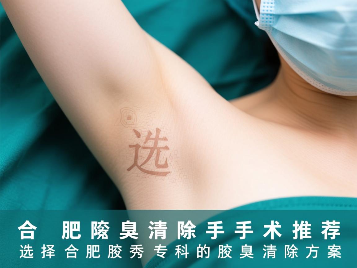合肥腋臭清除手术推荐，选择合肥腋秀专科的腋臭清除方案