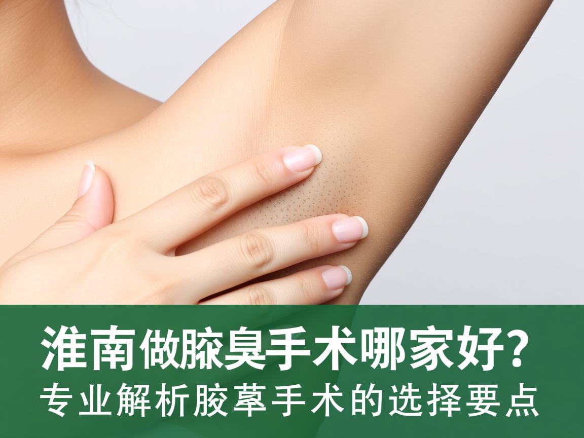 淮南做腋臭手术哪家好？专业解析腋臭手术的选择要点