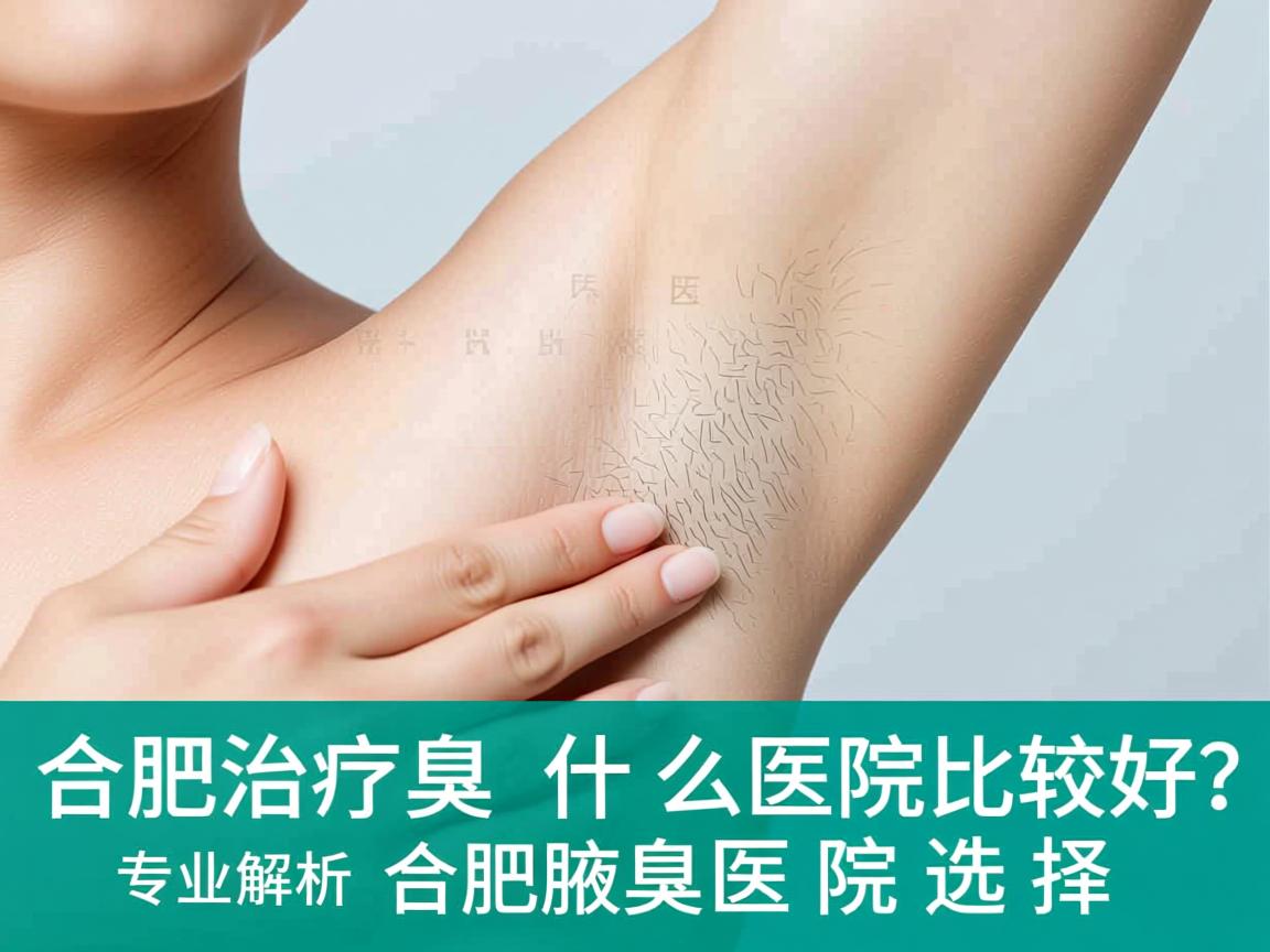 合肥治疗腋臭什么医院比较好？专业解析合肥腋臭医院选择