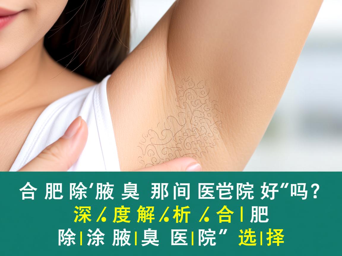 合肥除腋臭那间医院好吗？深度解析合肥除腋臭医院的选择