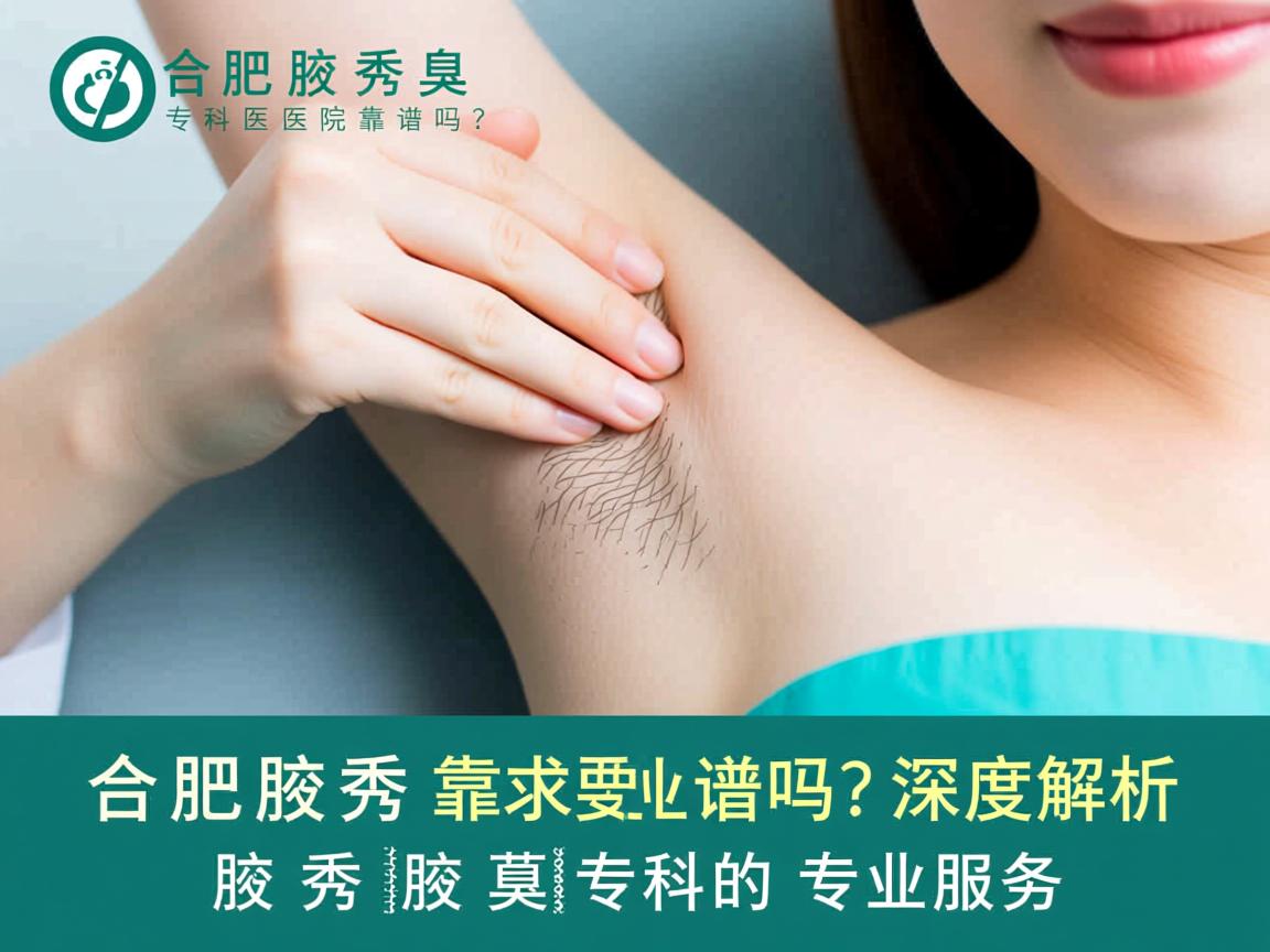 合肥腋秀腋臭专科医院靠谱吗？深度解析腋秀腋臭专科的专业服务