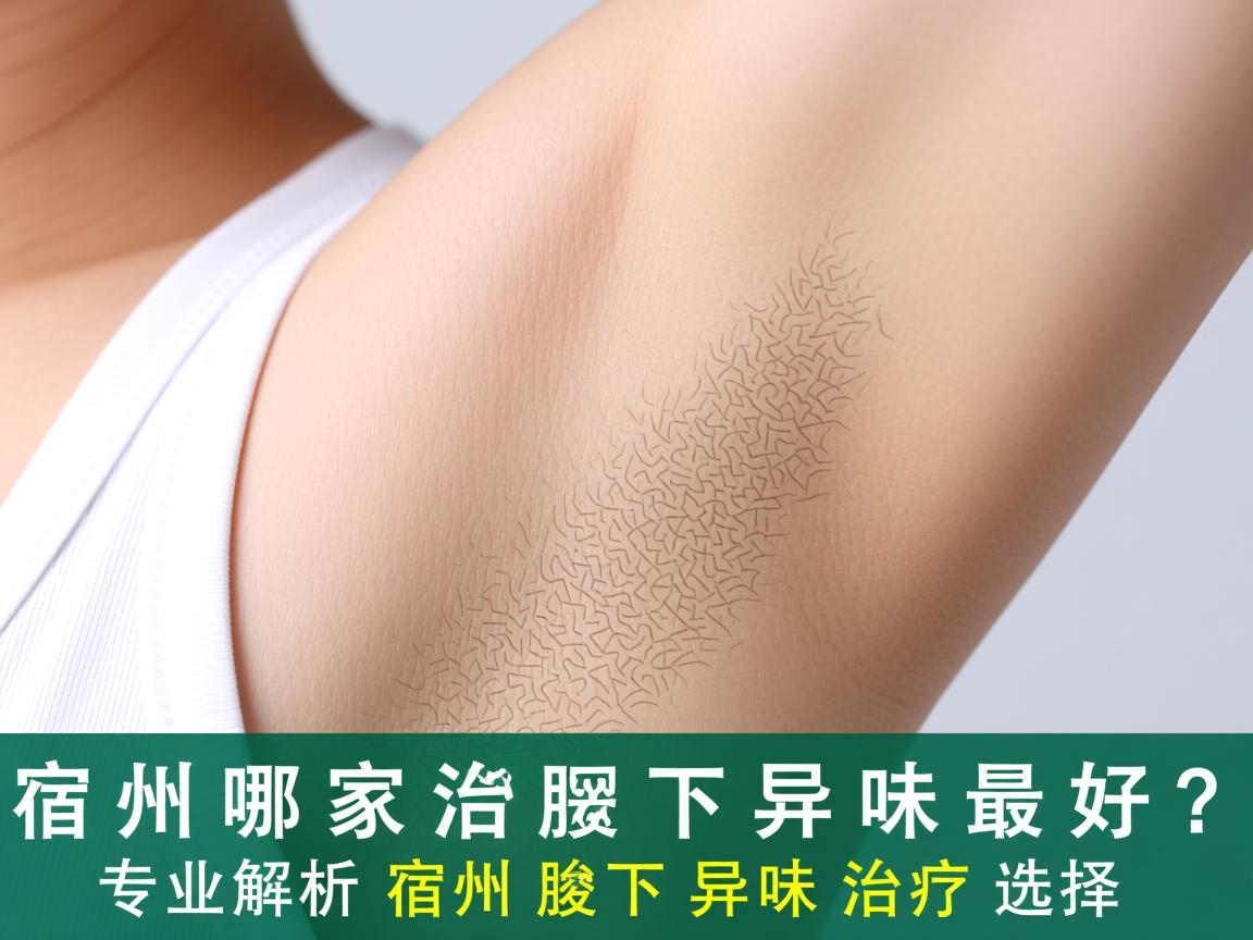 宿州哪家医院治腋下异味最好？专业解析宿州腋下异味治疗选择