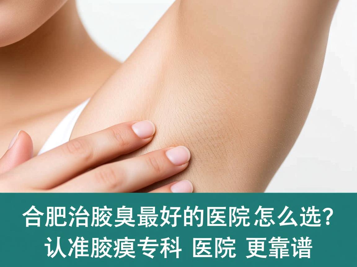 合肥治腋臭最好的医院怎么选？认准腋臭专科医院更靠谱