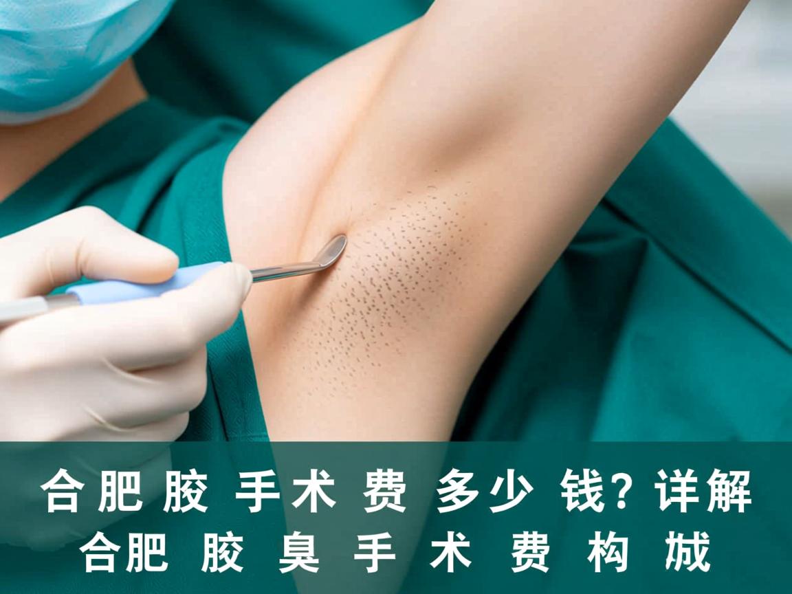 合肥腋臭手术费多少钱？详解合肥腋臭手术费用构成
