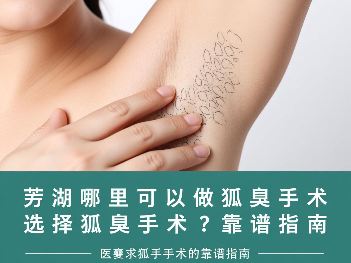 芜湖哪里可以做狐臭手术？选择狐臭手术的靠谱指南