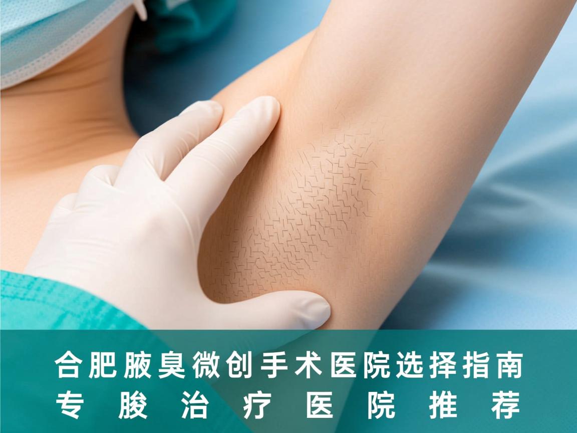 合肥腋臭微创手术医院选择指南，专业腋臭治疗医院推荐