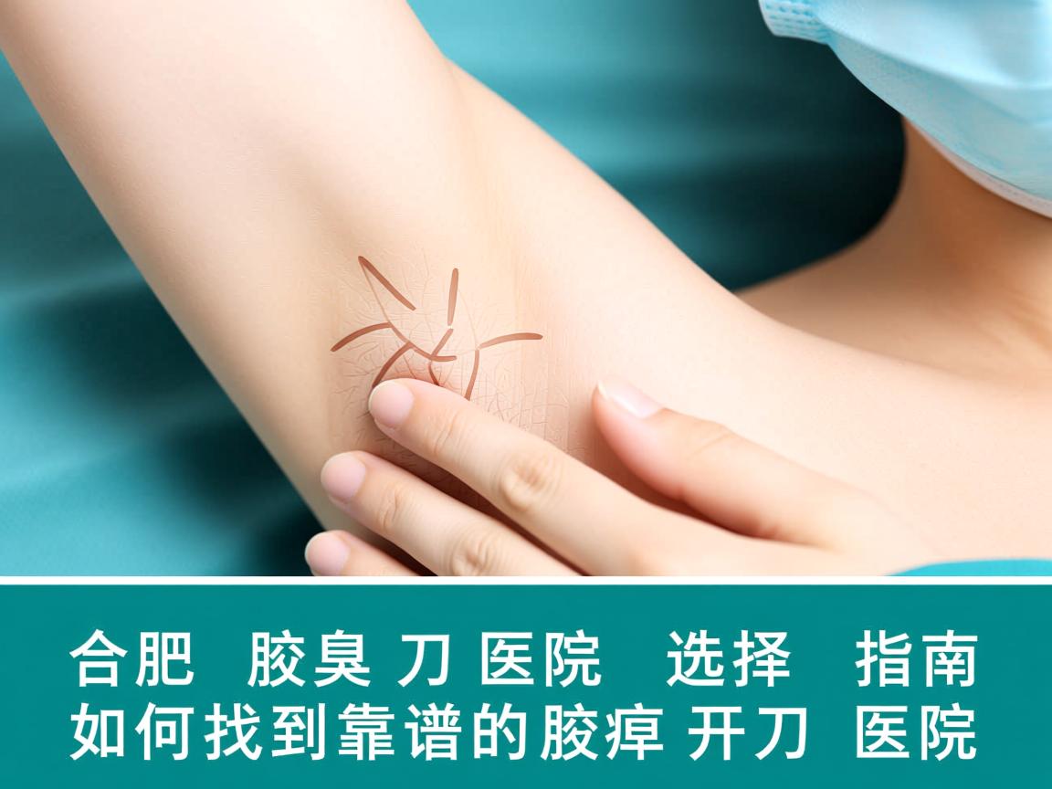 合肥腋臭开刀医院选择指南，如何找到靠谱的腋臭开刀医院