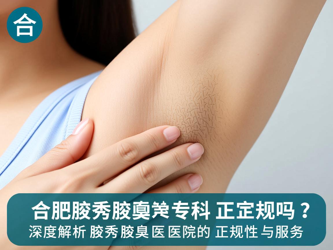 合肥腋秀腋臭专科正规吗？深度解析腋秀腋臭医院的正规性与服务