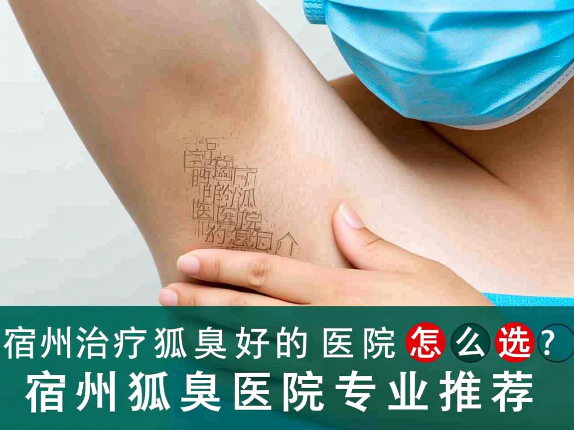 宿州治疗狐臭好的医院怎么选？宿州狐臭医院专业推荐