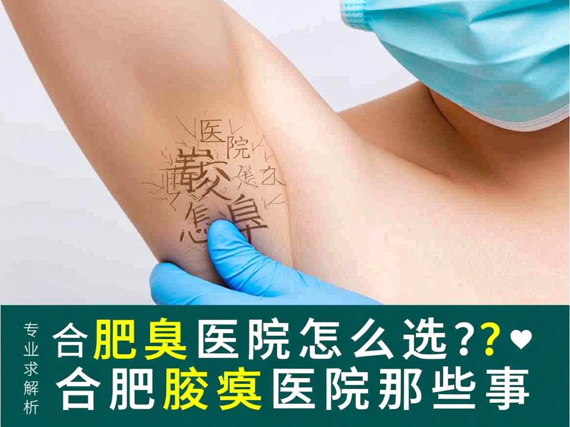 合肥腋臭医院怎么选？专业解析合肥腋臭医院那些事