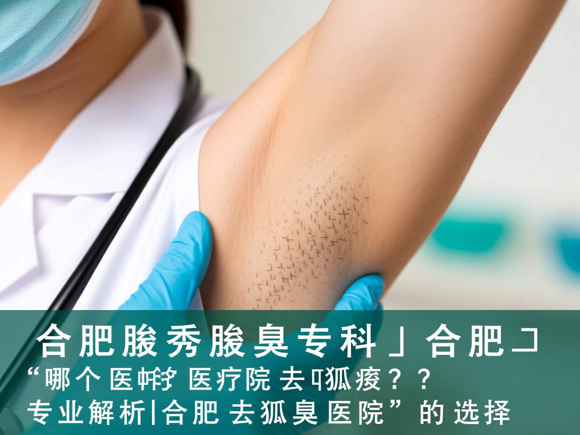 合肥腋秀腋臭专科，合肥哪个医院去狐臭？专业解析合肥去狐臭医院的选择
