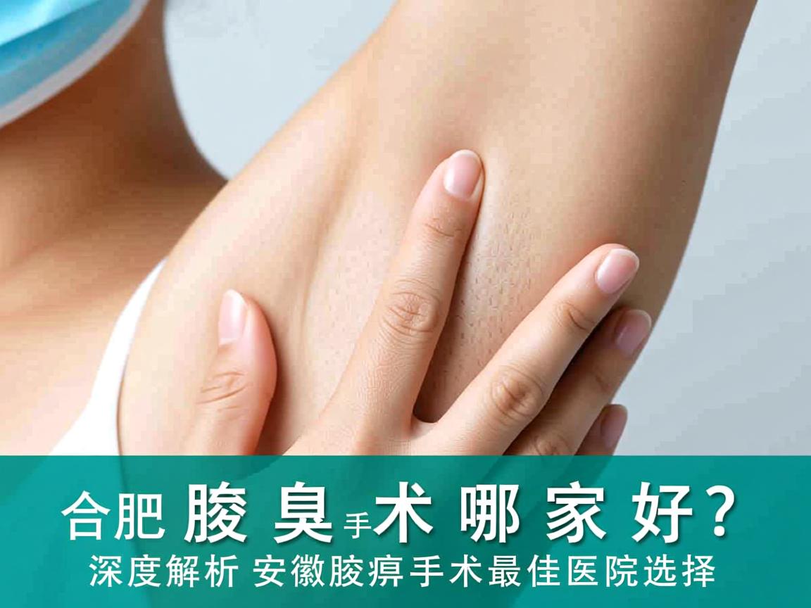 合肥腋臭手术哪家好？深度解析安徽腋臭手术最佳医院选择