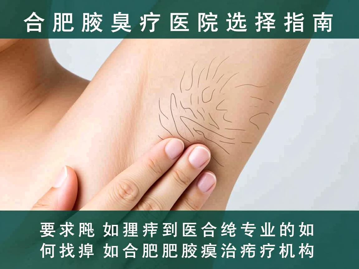 合肥腋臭治疗医院选择指南，如何找到专业的合肥腋臭治疗机构