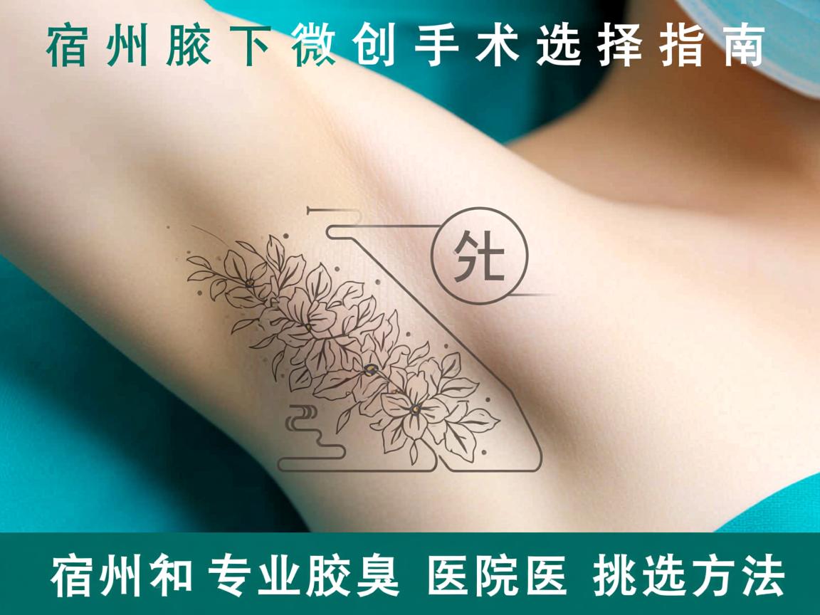 宿州腋下微创手术选择指南，宿州专业腋臭医院的挑选方法