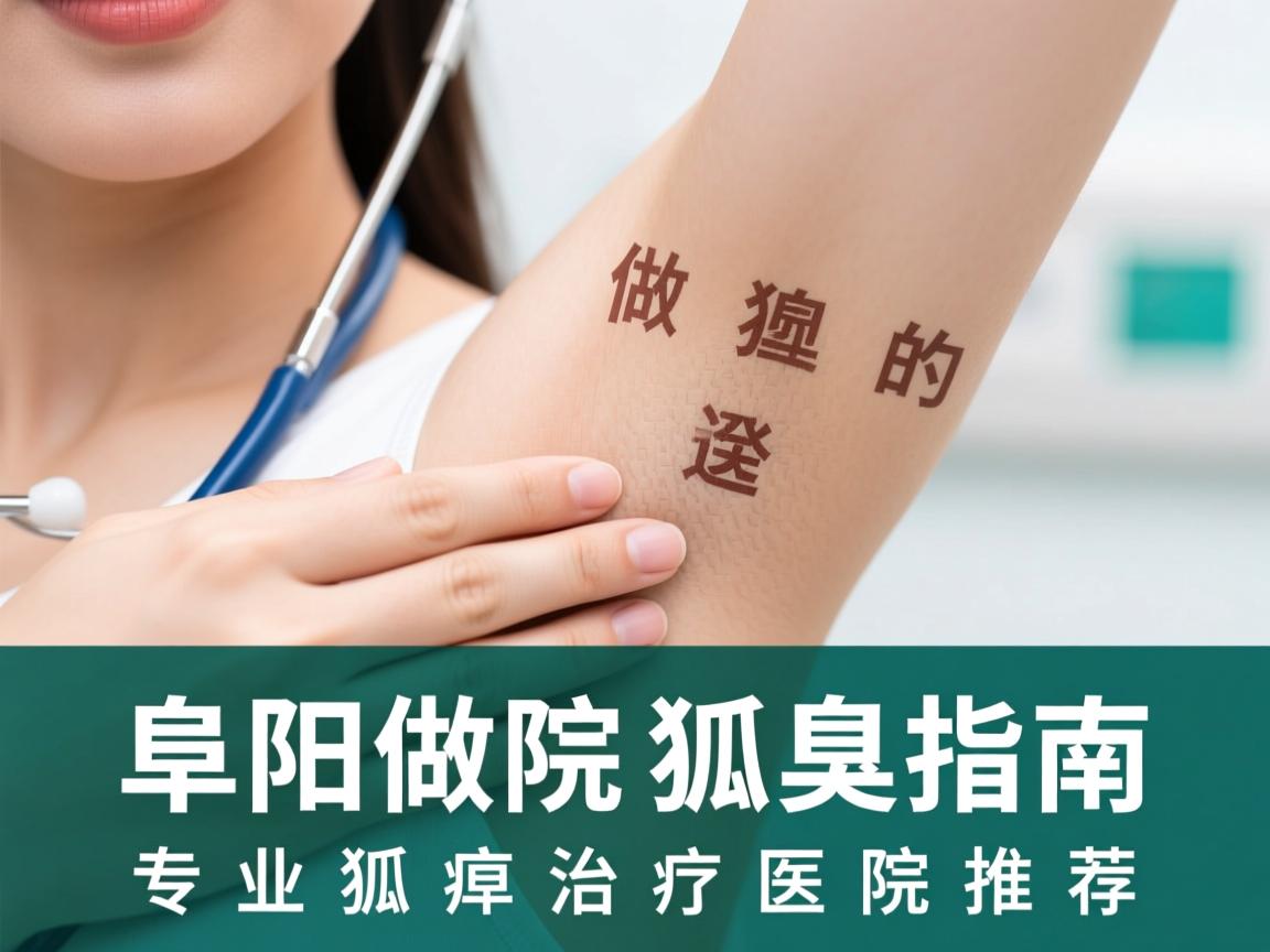 阜阳做狐臭的医院选择指南，专业狐臭治疗医院推荐