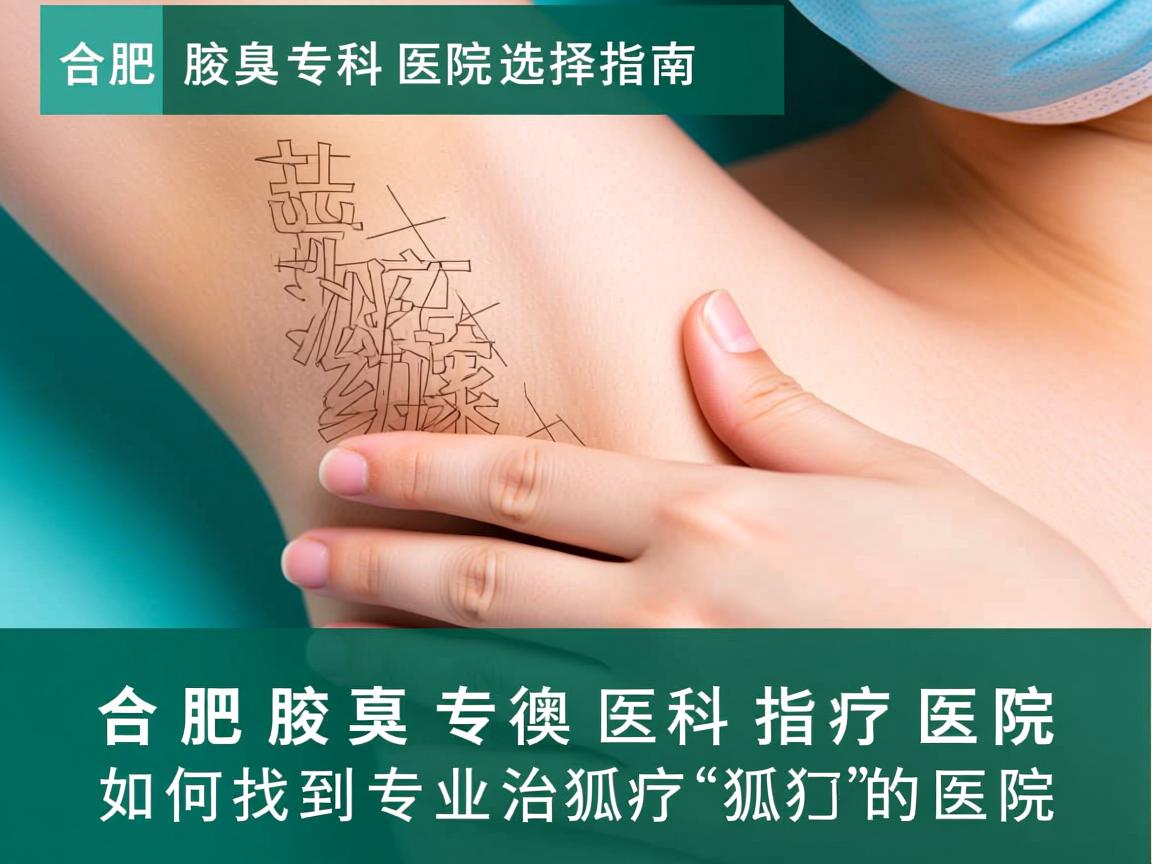 合肥腋臭专科医院选择指南，如何找到专业治疗狐臭的医院