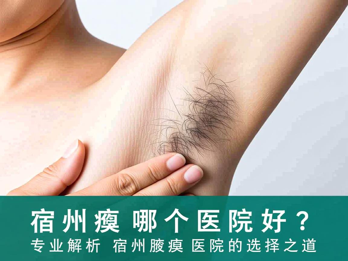 宿州腋臭哪个医院好？专业解析宿州腋臭医院的选择之道