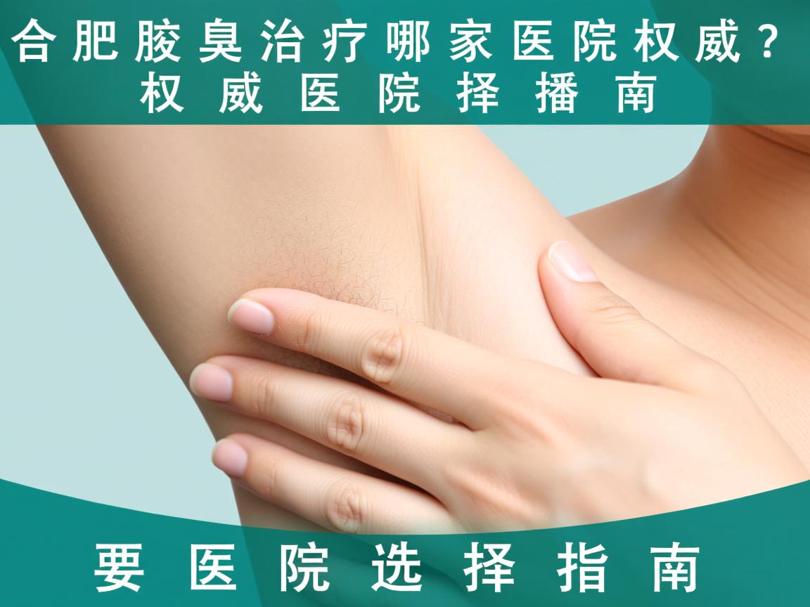 合肥腋臭治疗哪家医院权威？权威医院选择指南