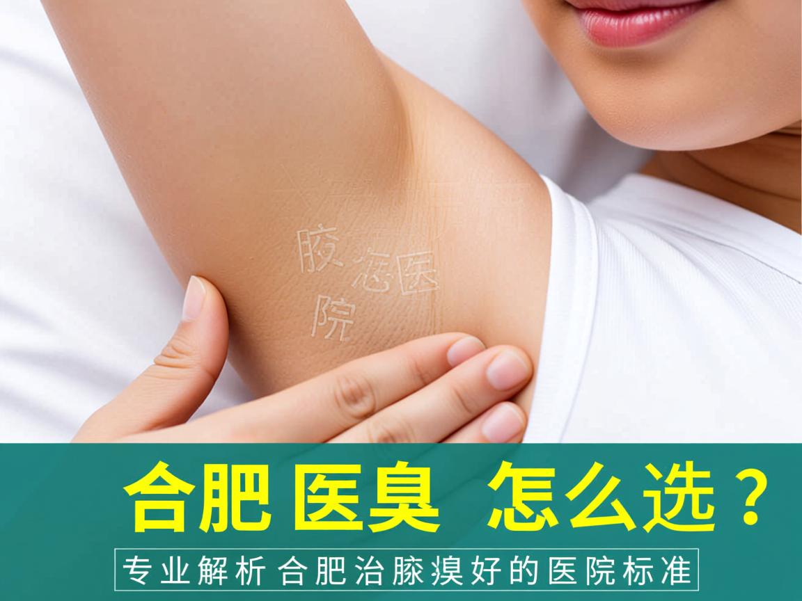 合肥腋臭医院怎么选？专业解析合肥治腋臭好的医院标准