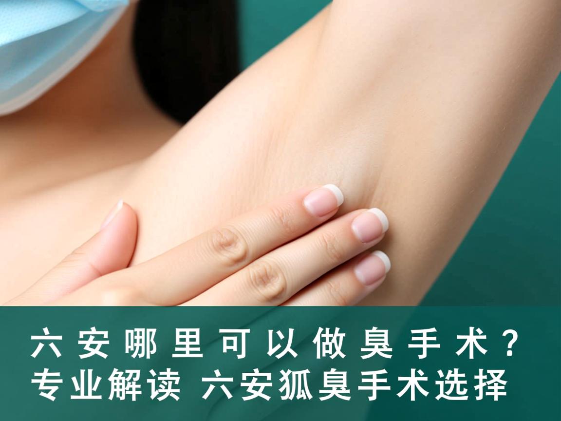 六安哪里可以做狐臭手术？专业解读六安狐臭手术选择