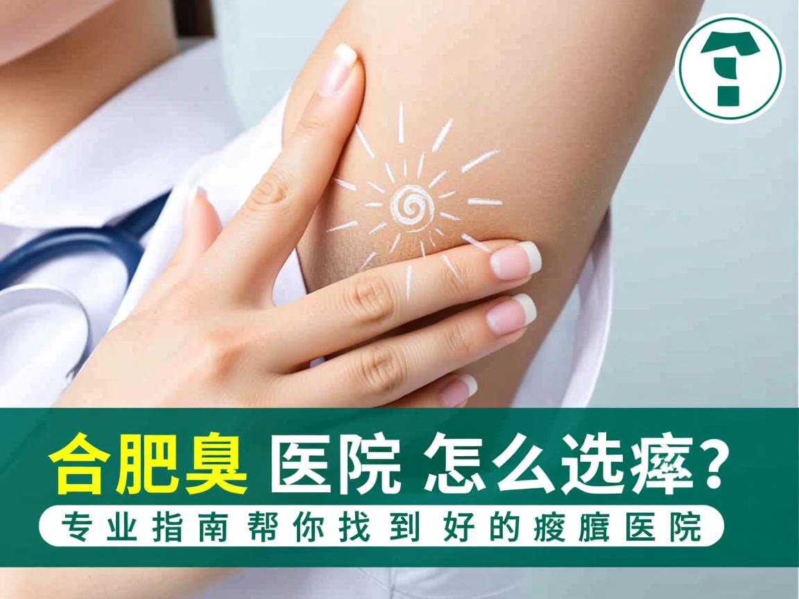 合肥腋臭医院怎么选？专业指南帮你找到好的腋臭医院