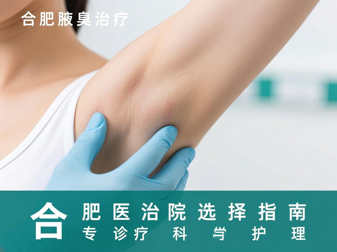 合肥腋臭治疗医院选择指南，专业诊疗与科学护理